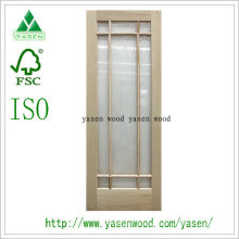 French Style White Oak Front Wooden Door